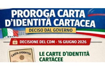Proroga carte di identità cartacee oltre il 3 di agosto 2026 